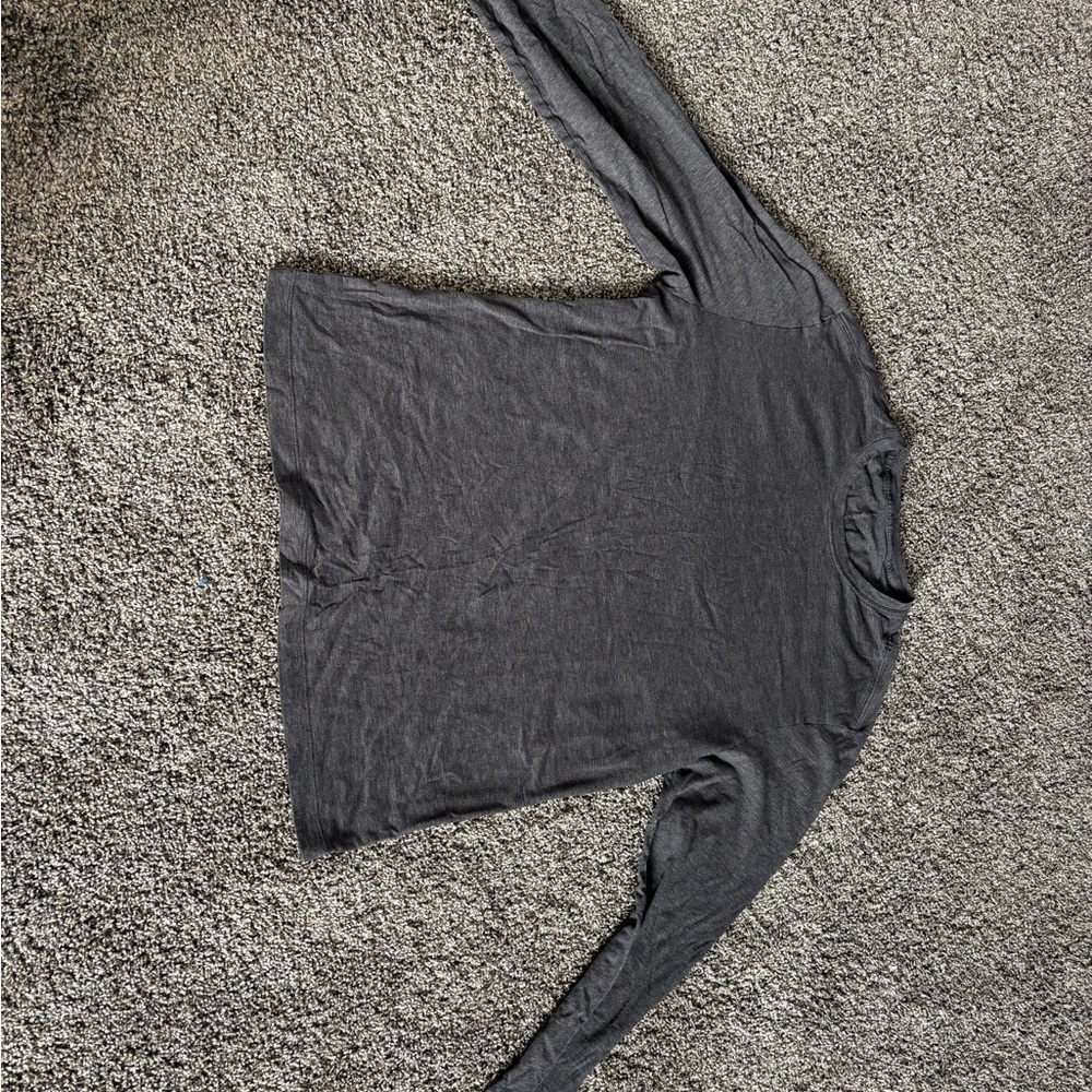 lululemon athletica Dark Gray Long Sleeve Tee